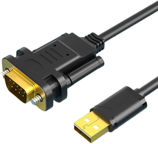 Alt view image 2 of 6 - USB 2.0 to Serial RS-232 DB9 9Pin Adapter Converter Cable Length 1.8M with Chipset USB to RS232