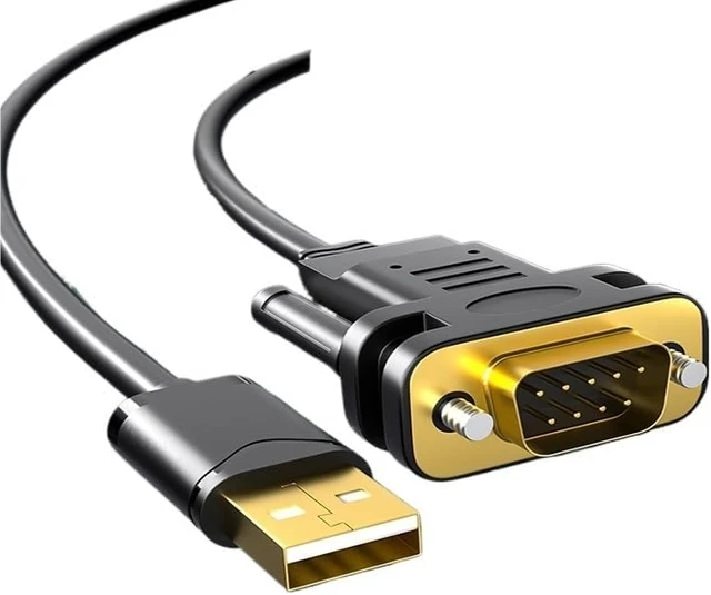 Alt view image 3 of 6 - USB 2.0 to Serial RS-232 DB9 9Pin Adapter Converter Cable Length 1.8M with Chipset USB to RS232