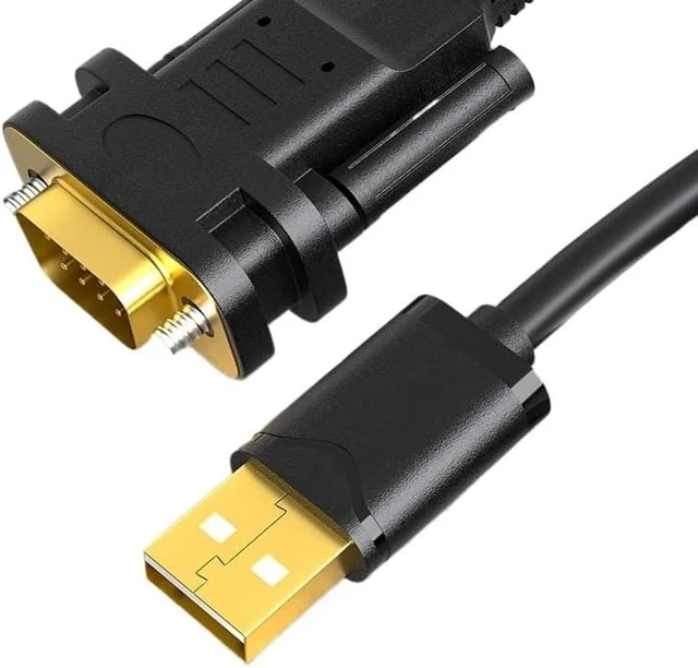 Alt view image 5 of 6 - USB 2.0 to Serial RS-232 DB9 9Pin Adapter Converter Cable Length 1.8M with Chipset USB to RS232
