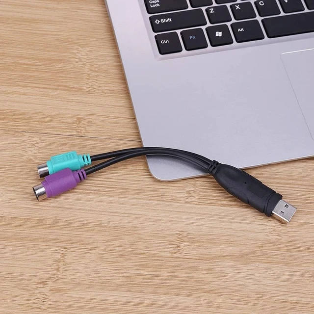 Alt view image 3 of 5 - to PS 2 Cable Male to Female/2 Converter Adapter Extension for Keyboard and to