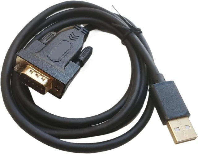 Main image of USB RS232 to DB 9-Pin Cable Adapter FT232 chip Converter Supports Win 7 8 10 Pro System for PLC
