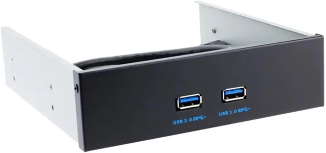 Alt view image 6 of 6 - USB3.0 Front Panel Optical Drive Position Dual Port 19 pin/20 pin to Adapter Cable