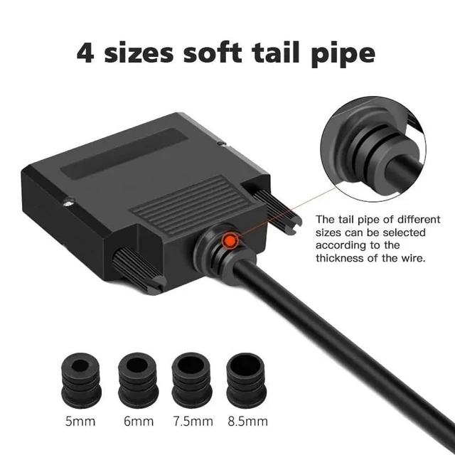 Alt view image 4 of 6 - DB25 Solderless Plug Industrial 2-Row Copper 25-pin Male Female Serial Port Adapter D-sub Breakout Terminal Connector(SMS)