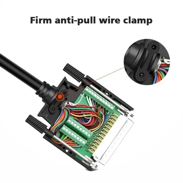Alt view image 5 of 6 - DB25 Solderless Plug Industrial 2-Row Copper 25-pin Male Female Serial Port Adapter D-sub Breakout Terminal Connector(SMS)