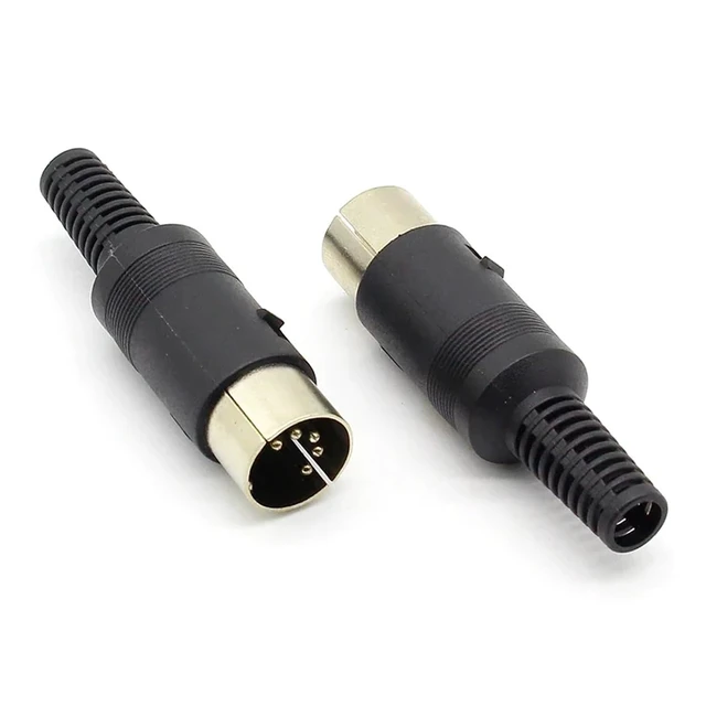Alt view image 2 of 4 - 3pcs/lot DIN Male Cable Connector 5 Pin with Handle
