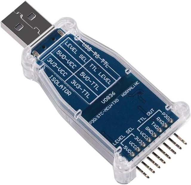 Alt view image 3 of 5 - Chip USB to 3.3v 5v TTL UART Isolated Serial Converter Adapter Support Win7/8/10