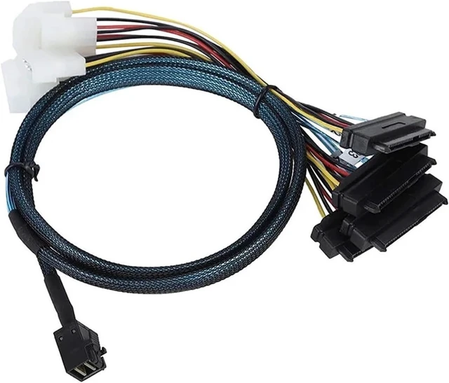 Alt view image 2 of 5 - 8643 to -8482 Cable HD 8643 Host to 4X 29Pin