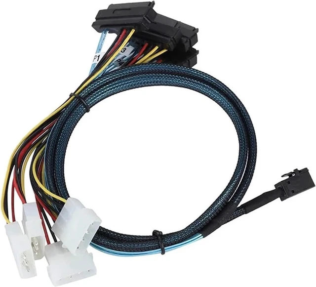 Alt view image 3 of 5 - 8643 to -8482 Cable HD 8643 Host to 4X 29Pin