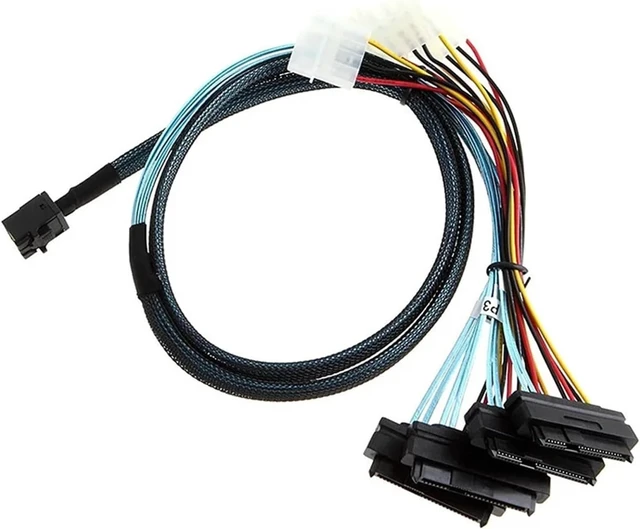 Alt view image 4 of 5 - 8643 to -8482 Cable HD 8643 Host to 4X 29Pin