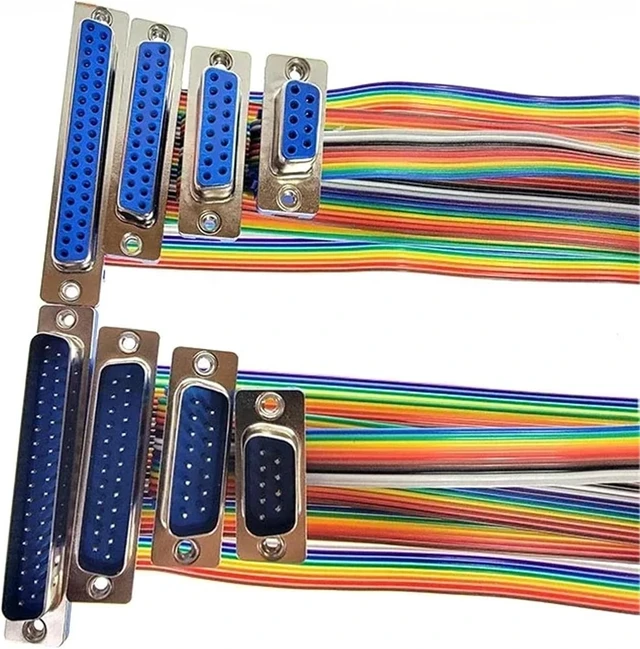 Alt view image 2 of 3 - 1PCS D-SUB Serial Port Connector Adapter RS232 COM Extension Cable DB9 DB15 DB25 DB37 DIDC 9 15 25 37 Pin Male Female(DB9,Female to Female_1PCS_20CM)