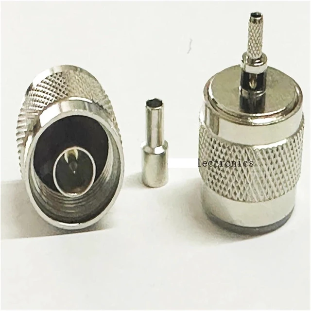 Alt view image 4 of 5 - 10pcs N Male/N Female Crimp for RG174 RG316 LMR100 Cable Straight Adapter Connector(N female 10pcs)