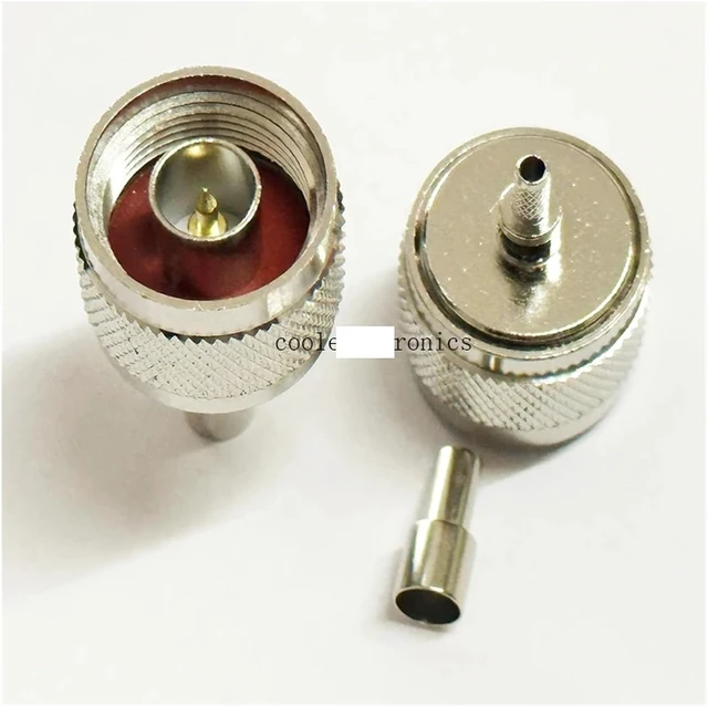 Alt view image 3 of 5 - 10pcs N Male/N Female Crimp for RG174 RG316 LMR100 Cable Straight Adapter Connector(N female 10pcs)