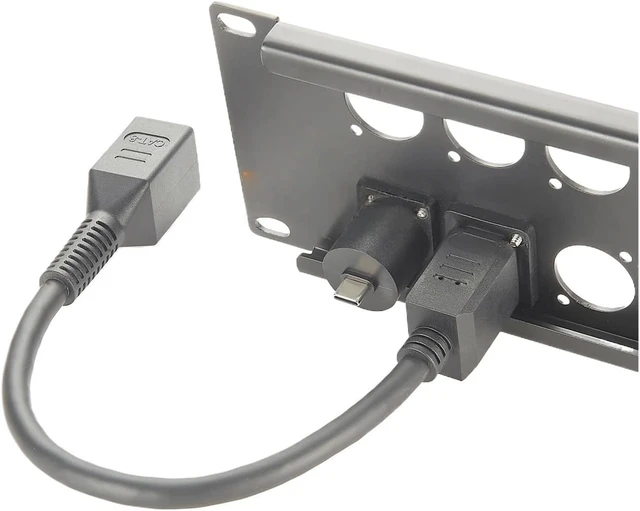 Alt view image 6 of 6 - RJ45 D Type Panel Mount Cable Cat8 EtherCon Cable with 40Gbps 2000MHz