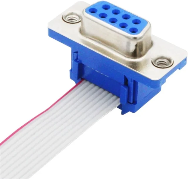 Alt view image 5 of 6 - 10pcs DB9 Crimp Type Connector Male Female Serial Port connectors D-SUB RS232 Adapter(Female)