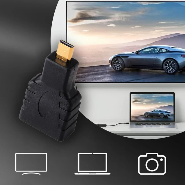 Alt view image 5 of 7 - HDMI Male Female 2.0 Adapter Ideal for Cameras and Tablets - Ideal for a Stable Connection Anywhere for Customizable Devices