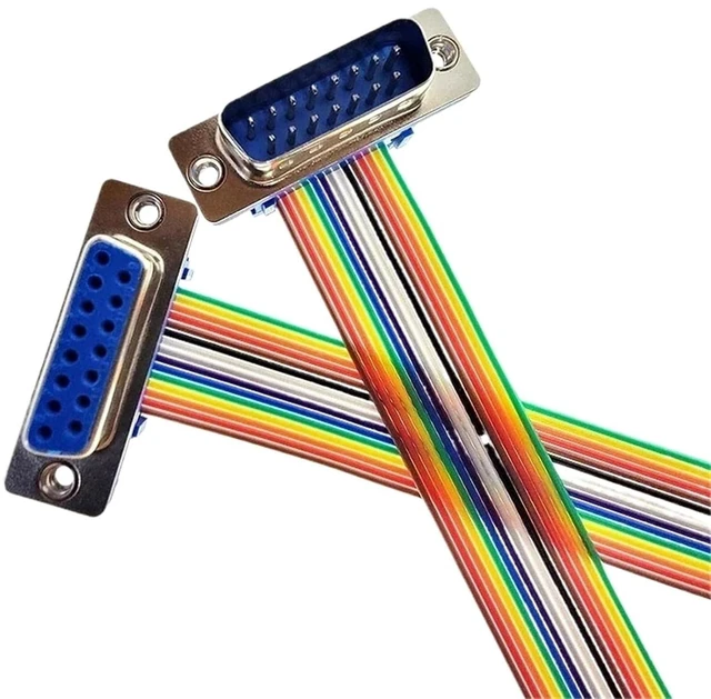 Main image of 1PCS D-SUB Serial Port Connector Adapter RS232 COM Extension Cable DB9 DB15 DB25 DB37 DIDC 9 15 25 37 Pin Male Female(DB15,Female to Female_1PCS_30CM)
