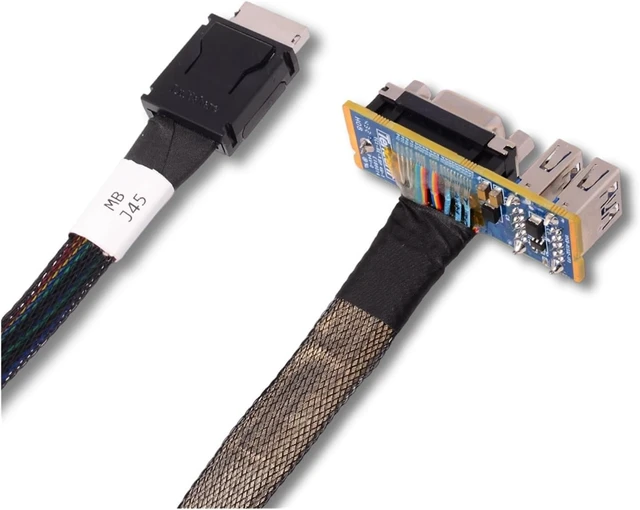Alt view image 3 of 7 - 8611 to VGA SFF-8611 to USB3.0 Server Adapter Cable