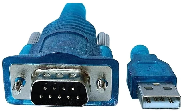 Main image of USB RS232 Serial Interface Cord F&T>D*I Chip RS-232 to Converter for Receipt Label Ticket Thermal Printer(100cm,Transparent Blue)