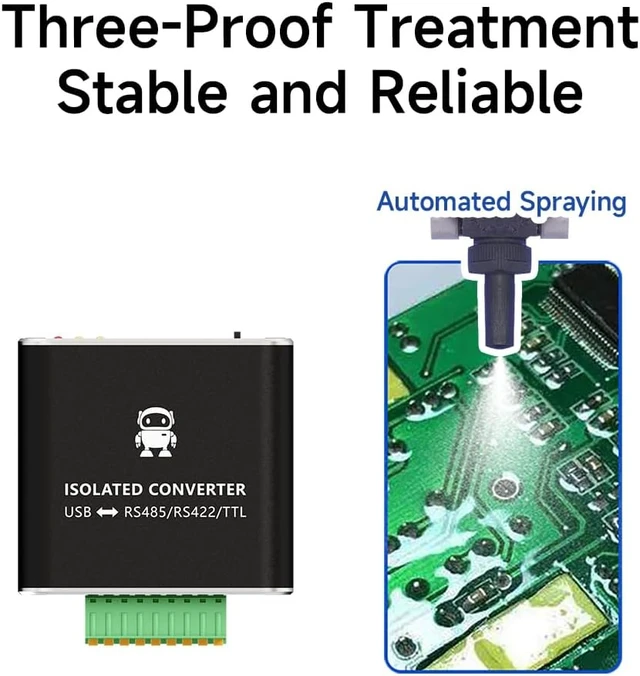 Alt view image 6 of 7 - FT232RL USB to Serial Port Converter Support USB to TTL/RS485/RS232/RS422 Industrial-Grade (E810-U16)