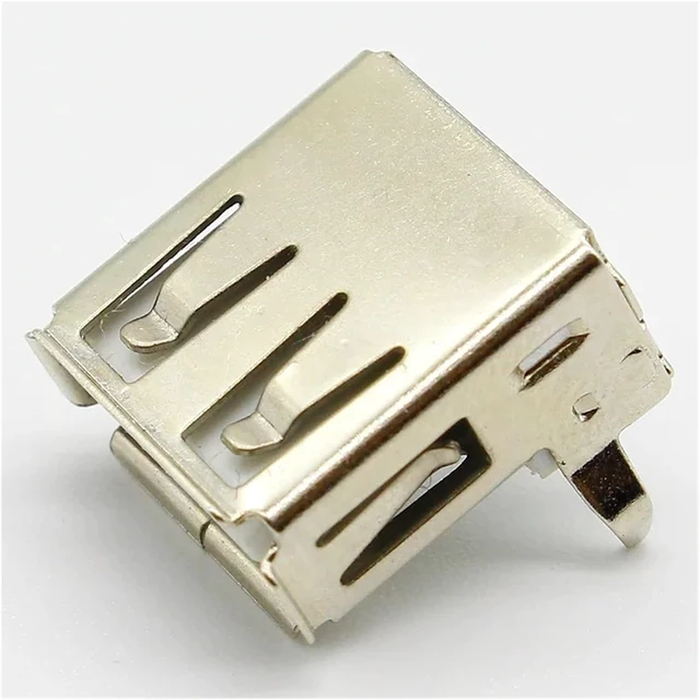 Alt view image 3 of 3 - 10pcs/lot USB 2.0 4Pin A Type Female Socket Connector G54 2 feet 90 Degree Data Transmission Charging