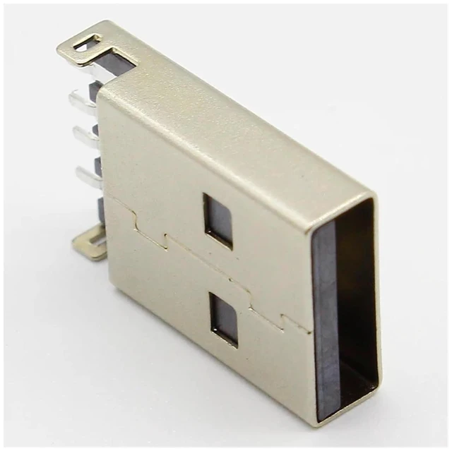 Alt view image 5 of 5 - 10pcs/lot USB 2.0 4Pin A Type Male SMT Connector Black G49 for Data Transmission Charging TYSTABPC