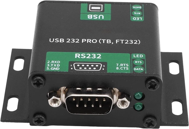 Alt view image 5 of 7 - USB to RS232 Bidirectional Adapter Module Industrial Communicating Serial Port Module Aluminum Alloy Power Signal Isolation 150K BPS Baud Rate Data RTS LED Indicator Lights