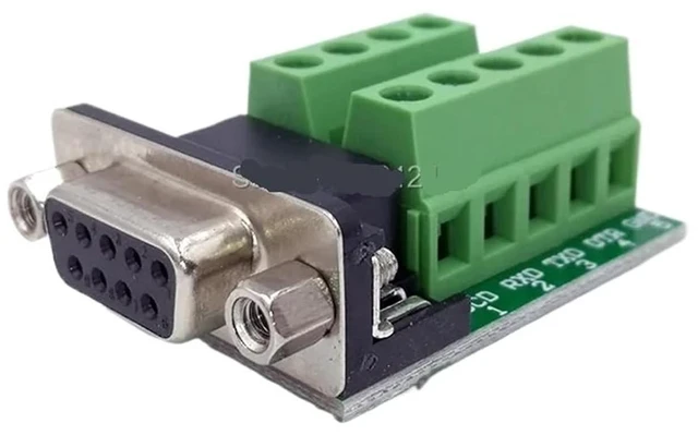 Main image of DB9 Connector RS232 RS485 COM Signals Terminal Module Interface Converter Adapter Data Male Female D Sub(Golden Female)