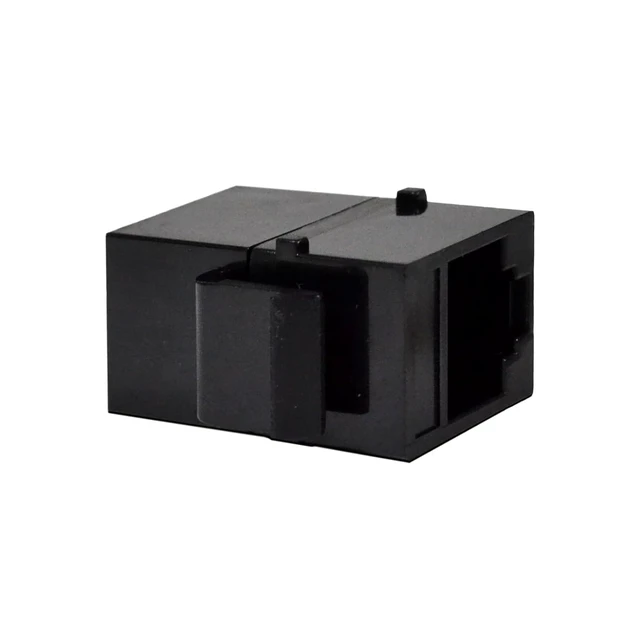 Alt view image 4 of 5 - 10 Pack Inline Coupler Keystone Jack RJ45 Female-to-Female Cat6 Cat5e Black
