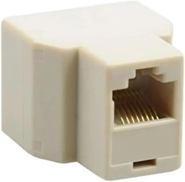 Alt view image 5 of 5 - 1 PCS RJ45 Splitter Adapter to 2 Dual Female Ports CAT5/6 LAN Ethernet