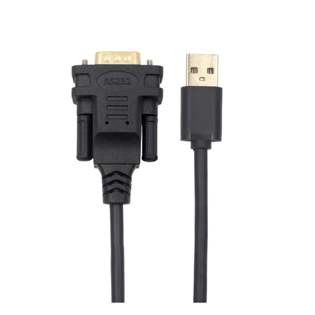 Alt view image 2 of 7 - USB to RS232 DB9 Serial Cord Male Connector Converter Adapter F&T>D*I Chip Black 6ft Support Win10 8 7 XP an/DRO/id Linux