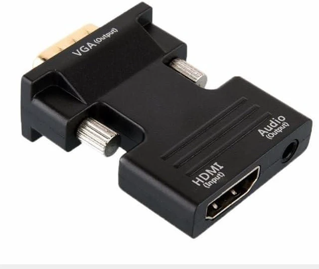 Main image of HDMI to VGA adapter with audio HDMI to VGA portable converter Laptop To TV