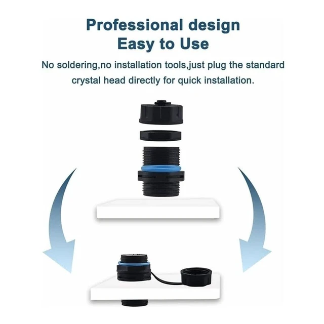 Alt view image 3 of 4 - 5X CAT6 Shielded RJ45 Panel Mount Coupler Bulkhead Ethernet Connector