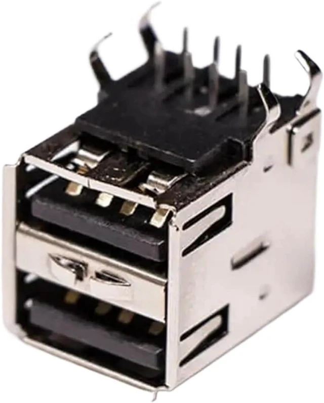 Main image of USB 2.0 High Speed Type A Right Angled Female Two Port USB Connector