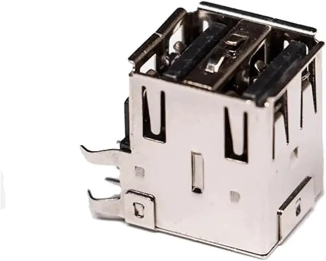 Alt view image 3 of 4 - USB 2.0 High Speed Type A Right Angled Female Two Port USB Connector