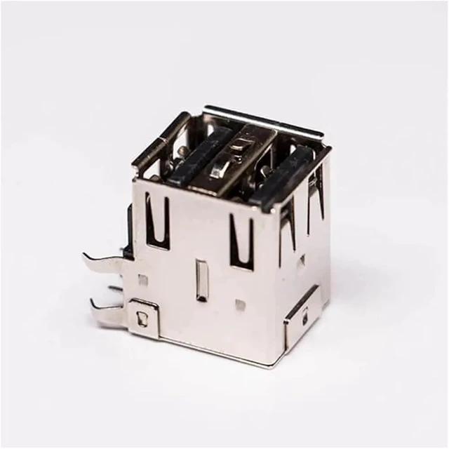 Alt view image 2 of 4 - USB 2.0 High Speed Type A Right Angled Female Two Port USB Connector