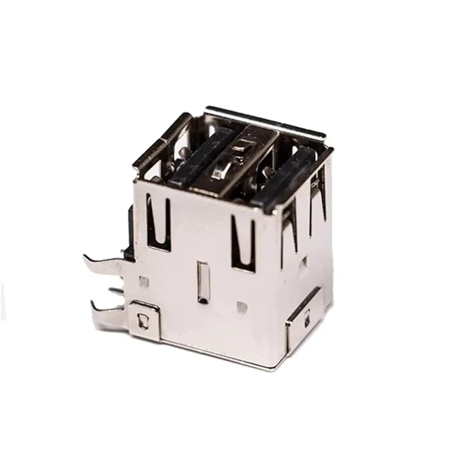 Alt view image 3 of 4 - USB 2.0 High Speed Type A Right Angled Female Two Port USB Connector