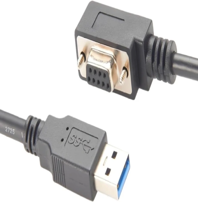 Alt view image 3 of 3 - Right Angle DB9 Female to USB 2.0 Serial with FTDI FT232RNL Chip RS232 COM Port for Windows XP/7/8/10/11/Vista Linux(4Pin Up)
