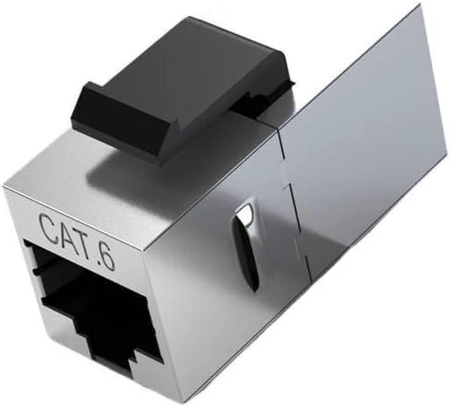 Alt view image 2 of 7 - CAT6 Keystone Jack Coupler Shielded RJ45 Adapter Couplers(5pcs)