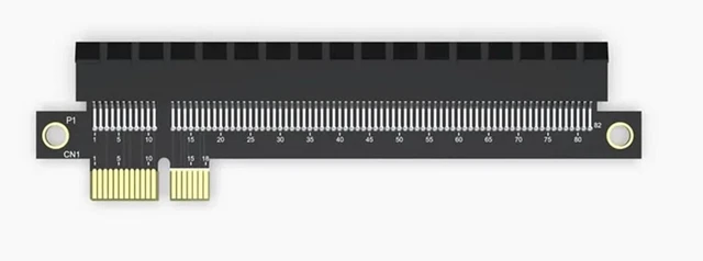 Alt view image 3 of 6 - PCI-E1X to 16X PCI Express Riser Card X1 to X16