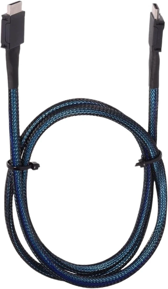 Main image of 4.0 X4 4i SFF-8611 to SFF8611 Braided Soft Extension