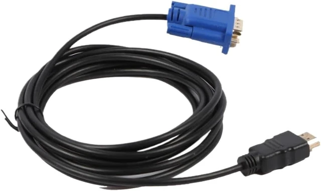 Alt view image 3 of 6 - HDMI to VGA Adapter Male to Male 15 Pin HD-15 Supports 1080P Compatible with HDTV