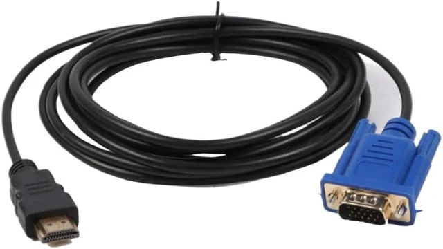 Alt view image 4 of 6 - HDMI to VGA Adapter Male to Male 15 Pin HD-15 Supports 1080P Compatible with HDTV