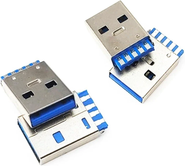 Main image of 5/10PCS USB 3.0 Type-A Male Connector for High-Speed Data Transmission - Ideal for DIY Charging & Data Cable Projects(10PCS)