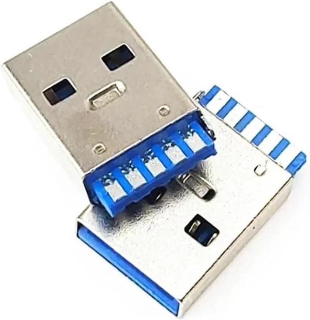 Alt view image 5 of 5 - 5/10PCS USB 3.0 Type-A Male Connector for High-Speed Data Transmission - Ideal for DIY Charging & Data Cable Projects(10PCS)