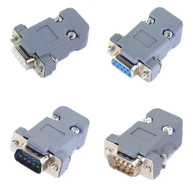 Alt view image 3 of 4 - 10PCS DB9 Adapter Connector Core RS232 Serial COM Plug Connectors Ho/*le/pin DB15 Female Male Port Socket D Sub DP9 Plastic Case(DB9 Female Silverly)