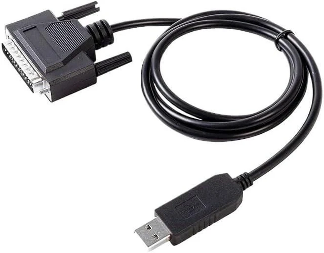 Main image of 6 10 11 12 15 Series FT231XS USB RS232 Serial to DB25 Male Cable Software Flow Control CNC-SW-25M(300CM)