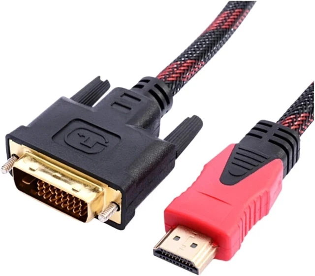 Main image of 1.5M 5FT DVI-D Male to HDMI-Compatible FNRG Cable High Speed HD to DVI Digital Cable for PC TV(5M)