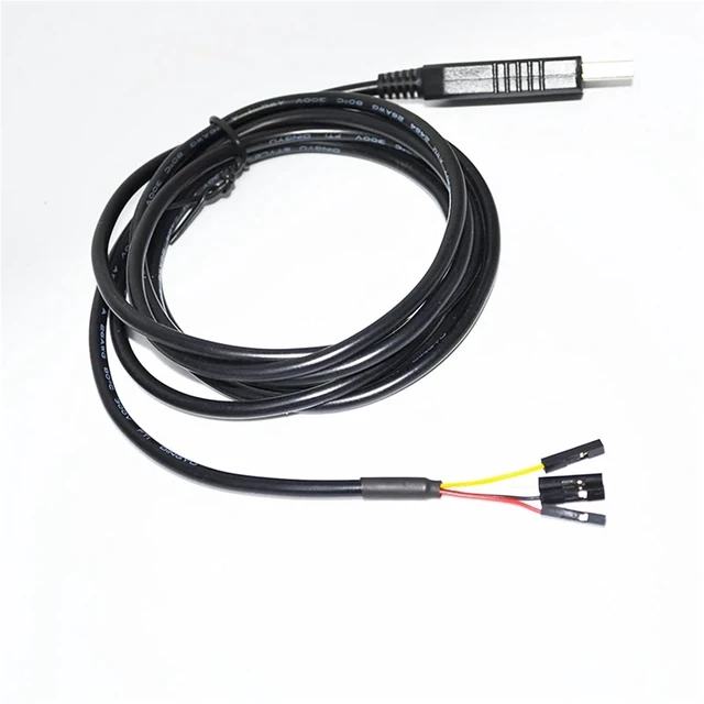 Alt view image 2 of 5 - USB to RS232 CONVERTER 4PIN 4 WAY JUMPER DEBUG DOWNLOAD CABLE with PINOUT VCC GND TXD RXD(3 metres), FT232RL Chip