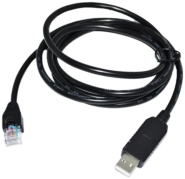 Main image of FT232RL CHIP USB to RJ45 RS485 CONVERTER SERIAL COMMUNICATION CABLE for SERVO DRIVE to PC HOST(1.8M), Black