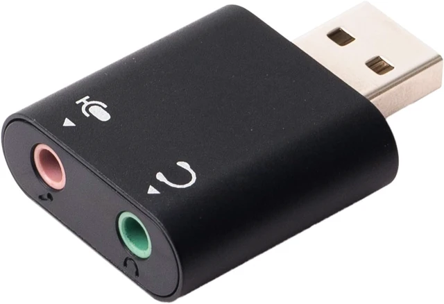 Alt view image 2 of 6 - Miyoshi MCO PAA-U3P Audio Converter Adapter, USB Port to 3.5mm Mini Jack 3 Pole Type